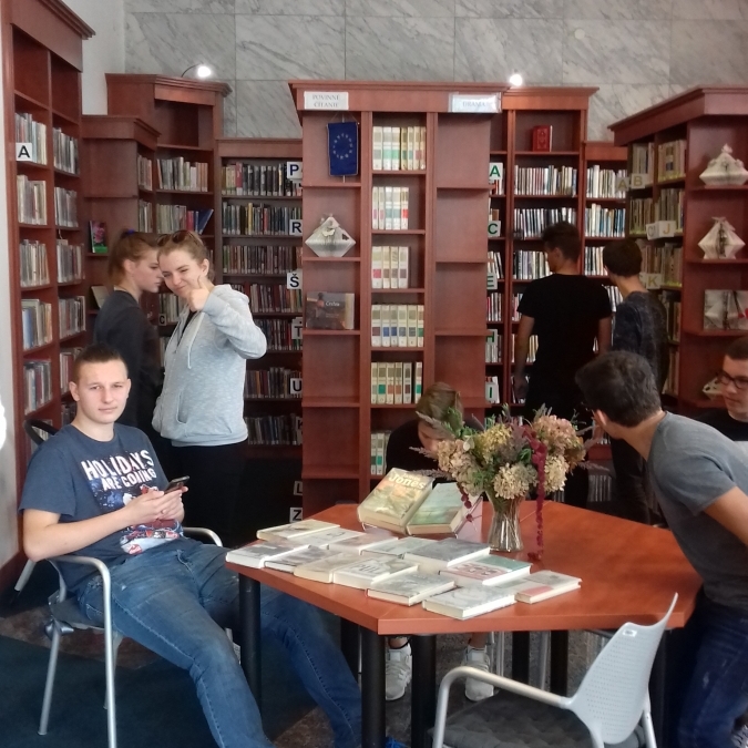 SŠG ELBA - Návšteva knižnice